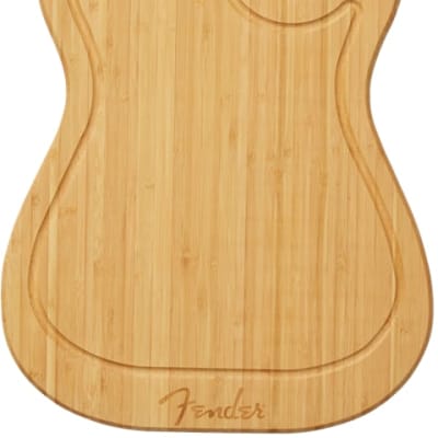 Genuine Fender Telecaster Bamboo Wood Kitchen Cutting Board #0094033000 image 1