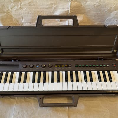 Yamaha PortaSound PS-3 1980s Chocolate Brown Excellent Condition with original hardcase mini piano keyboard