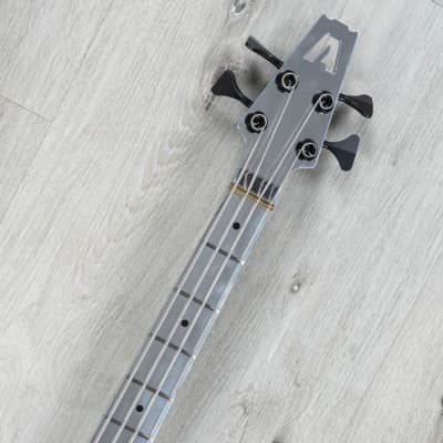 Aluminati Orion Dark Matter Bass, Aluminun Neck & Fretboard, Lucite Clear Body image 8