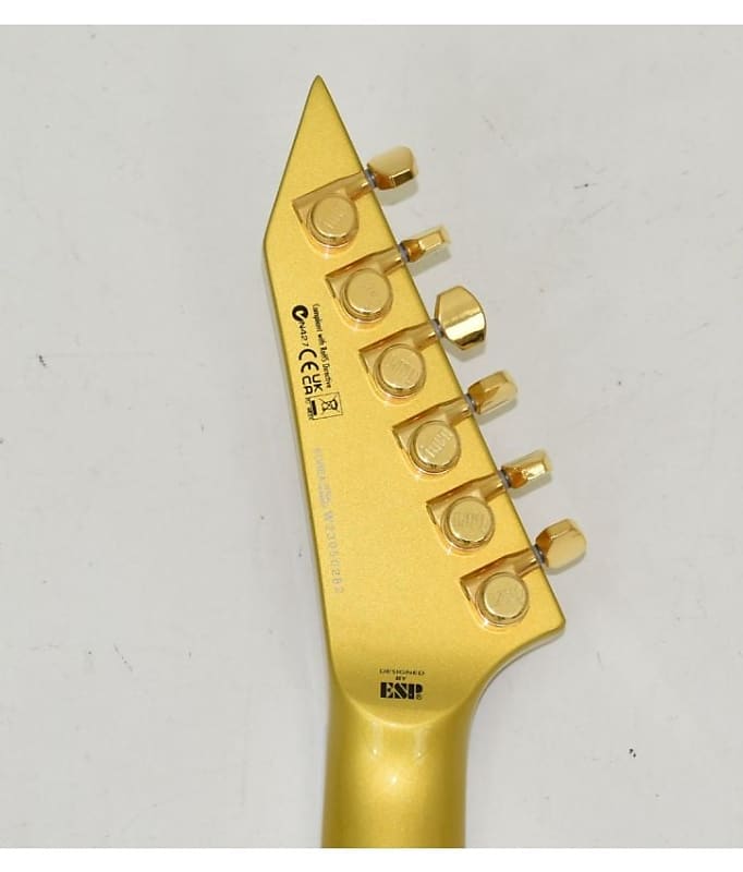 ESP LTD KH-V Kirk Hammett Signature Guitar Metallic Gold ESP LTD KH-V Kirk Hammett Signature Guitar Metallic Gold