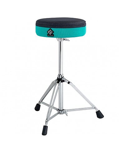 PSN-805 - seggiolino - seduta rotonda Black Teal - gamba doppia Dixon image 1
