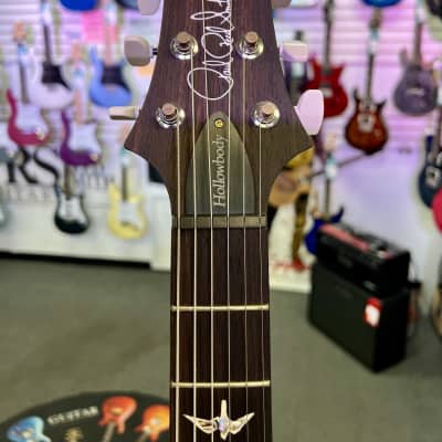 PRS Paul Reed Smith Hollowbody II Piezo 10 Top Electric, Charcoal Burst with Case image 11