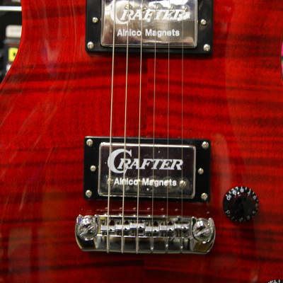 Crafter Convoy CT electric guitar in transparent red - Made in Korea image 20