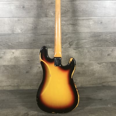 Fender Precision Bass 1966 Sunburst Lefty image 9