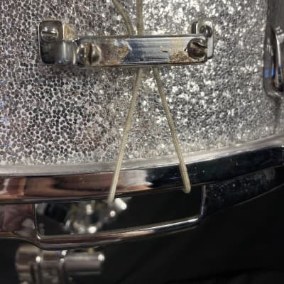 Slingerland - 14x5.5" Hollywood Ace Model Snare Drum, Refinished 1955-1959 - Sparkling Silver Pearl image 11