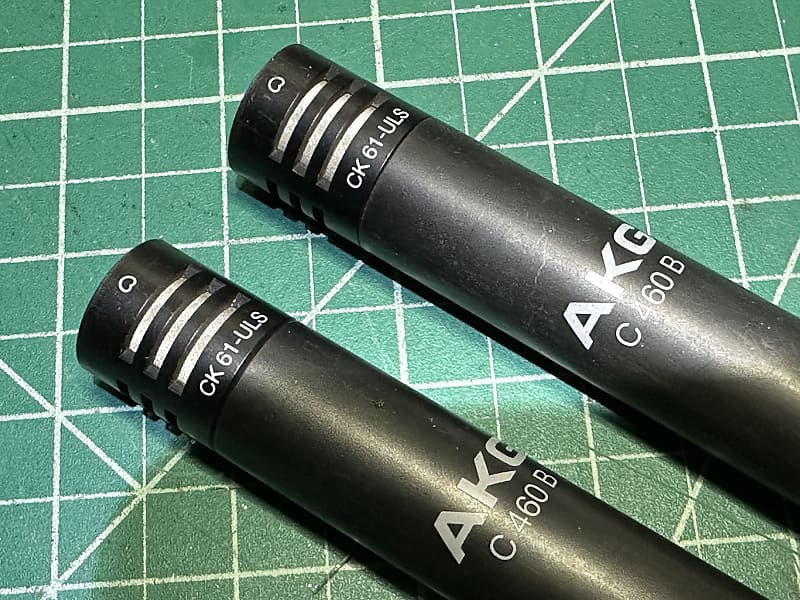 AKG c460b Stereo Pair Mics w/CK61-ULS Capsules - NICE!