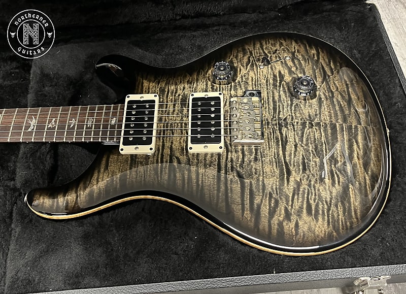 PRS Custom 24 10-Top Quilt 2012 Charcoal Burst | Reverb Canada