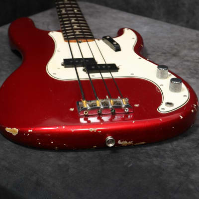 1966 Fender Precision Bass - Candy Apple Red image 10
