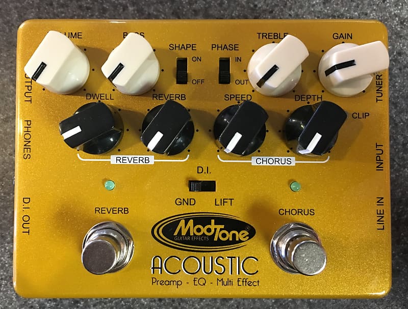 Modtone Acoustic PreAmp Pedal MTACP Reverb
