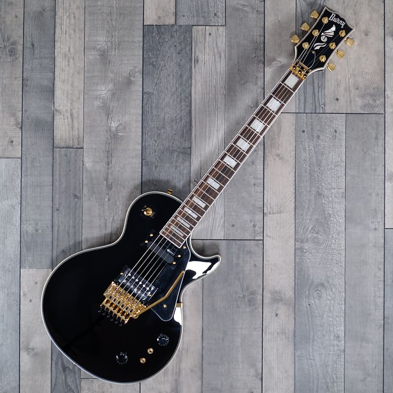 Burny RLC-105S 'Sustainer' Electric Guitar, Black (Floyd | Reverb