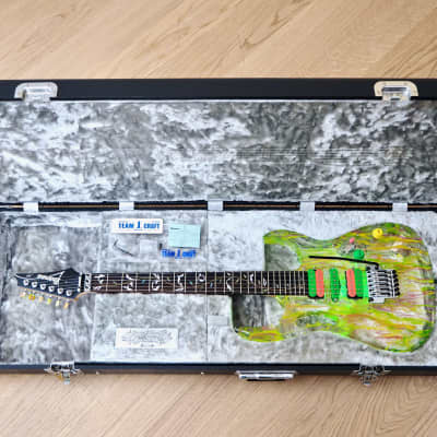 2007 Ibanez JEM 20th Anniversary Steve Vai Signature Acrylic Guitar Near Mint w/ Case & Tags image 19