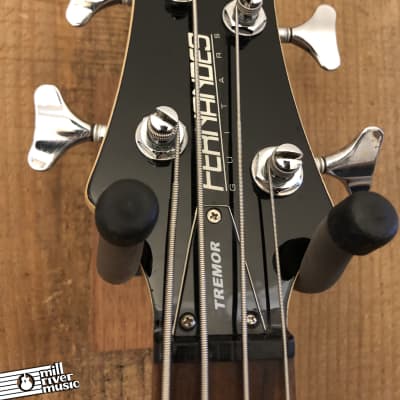 Fernandes Tremor 4-String Electric Bass Guitar Black Cherry Burst image 3