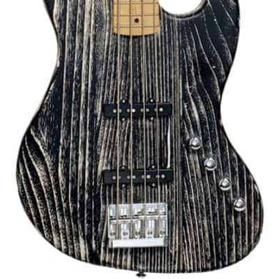 Michael Kelly Guitars, Element 4 Open Pore Trans Black, Maple Fretboard, MKO4OBKMRC for sale