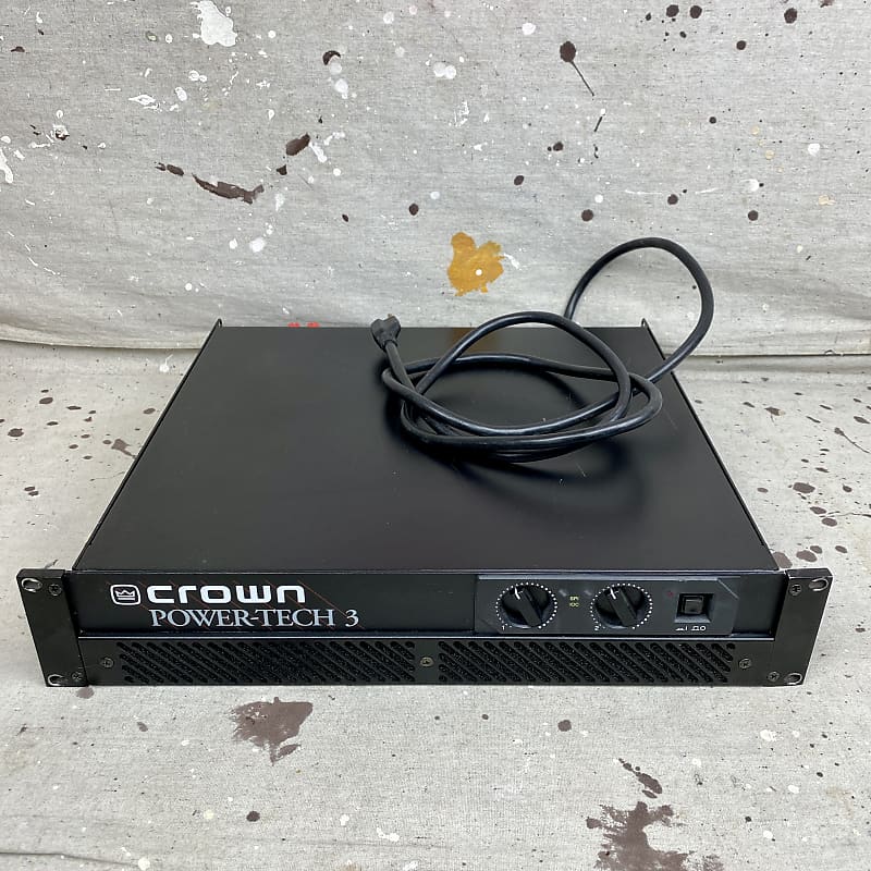 Crown PowerTech 3 Power Amp Rack Unit DJ PA Bass USED 2000s Reverb