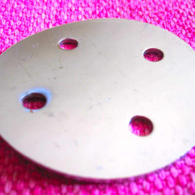 Tom Mount Backing Plate, Chrome - Vintage image 2