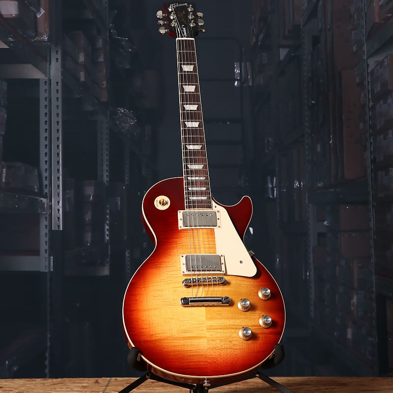 Gibson Les Paul Standard 60's Electric Guitar Bourbon Burst Flame Top image 1