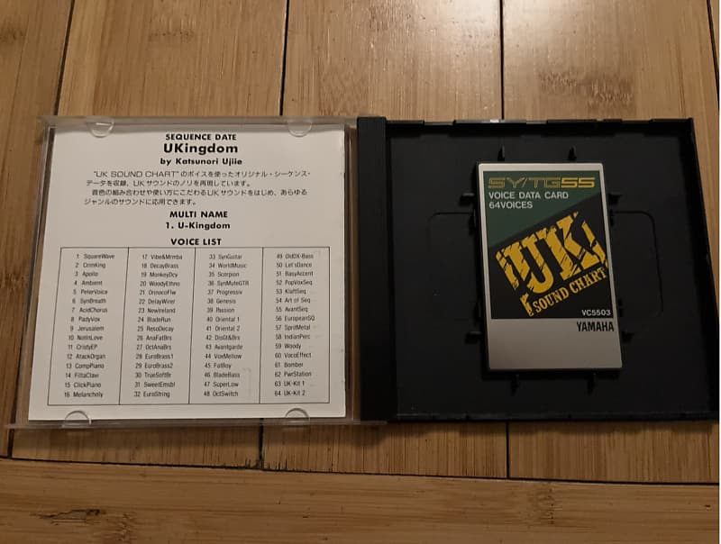 UK Sound Chart Voice Rom Card VC5503 - Yamaha TG55 SY55 | Reverb