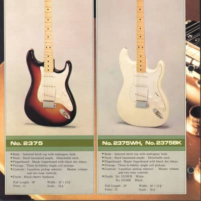 (Ibanez) Fujigen 2375 Stratocaster lawsuit copy (Crestwood) Japan Vintage 1975 image 15