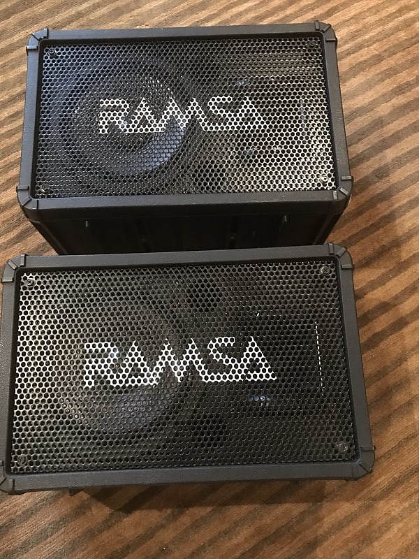 RAMSA 2ウェイスピーカー ブラック　WS a80 RAMSA WS-A80スピーカー 2台セット スタンド付き