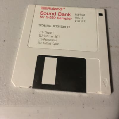 Roland  Sound Bank for S-550 Sampler Vol.4 Disk #7 1988