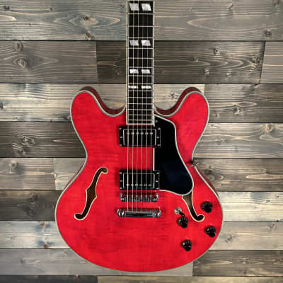 Eastman T486-RD Hollowbody Electric Guitar - Red image 1