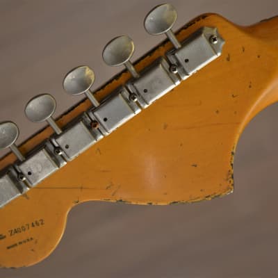 Fender Stratocaster HSS Heavy Relic Custom Silver Sparkle O Black image 15