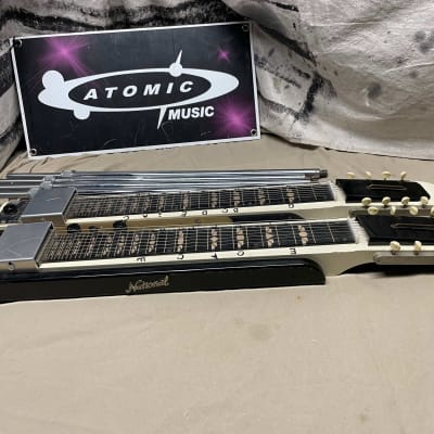 National Dual 8-String Double Neck Electric Steel Guitar with Legs - Local Pickup Only image 11