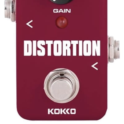 Distortion Guitar Pedal, Mini Effect Pedal Processor of Classic Distortion Tone Effect Universal for Guitar and Bass, Exclude Power Adapter - KOKKO (FDS2) image 1