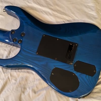 1990 Fernandes Revolver FR-75 - Transparent Blue - Made in