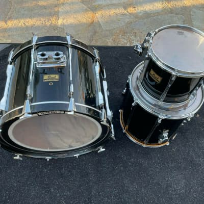 Pearl BLX 3pc Drum Set Kit Birch- Black FInish image 7