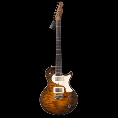 PJD Carey Custom 10th Anniversary Electric Guitar in Cocoa Burst image 2