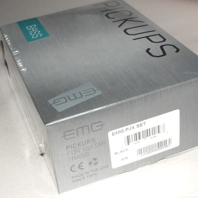 EMG PJX  Active P/J Bass Set  (Black)  New with Warranty image 1
