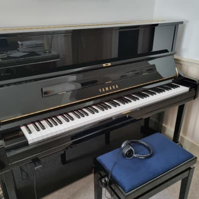 Yamaha U1 TA2 Transacoustic Piano 2000's High Gloss Black image 1