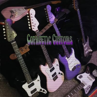 Fender Squier Mustang HH Matching Headstock 