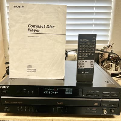 Sony CDP-CA9ES 5 Disc CD Changer w/ Remote & Instructions (READ) image 1