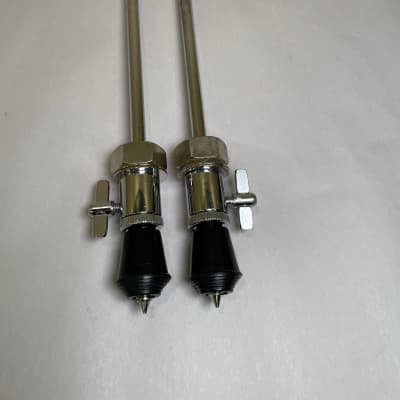 Telescoping Bass Drum Spurs / Legs with Mounting Brackets image 1