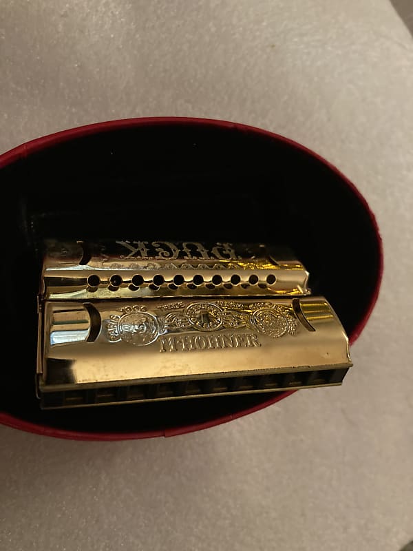 Hohner Double Puck Harmonica, Double-sided G/C, 10-hole | Reverb
