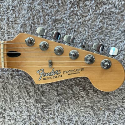 Fender Standard Stratocaster Satin 2002 MIM Metallic Red Maple Neck Guitar image 5