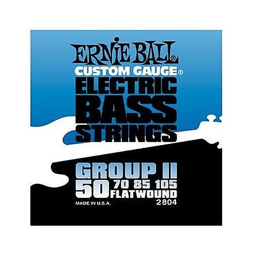 Ernie Ball 2804 Flatwound Group II Bass Strings image 1