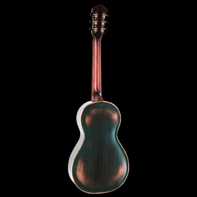Recording King RM-993-VG | Parlor Metal Body Resonator, Distressed Vintage Green. Now Shipping! image 6