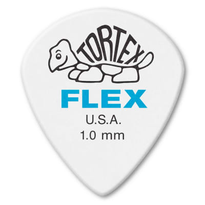 Dunlop 466P1.0 Tortex Flex Jazz III XL Electric Guitar Picks, 1.0mm, 12-Pack image 1