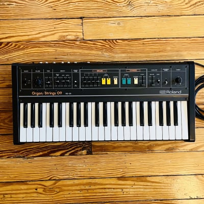 Roland RS-09 MKII 44-Key Organ / String Synthesizer 1980s - Black with Colored Buttons