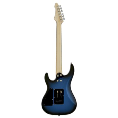 Aria Pro II Electric Guitar Metallic Blue Shade image 2