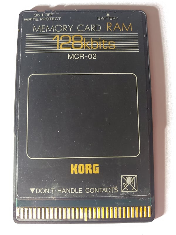 NOS RARE VINTAGE Memory Card RAM 128kbits MCR02 1980's Reverb