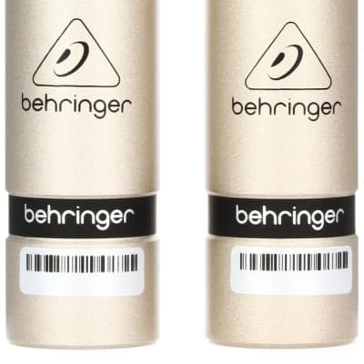 Behringer C-2 Matched Studio Condenser Microphones (pair)  Bundle with Behringer ECM8000 Measurement Condenser Microphone image 2