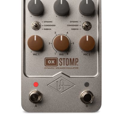 Reverb.com listing, price, conditions, and images for universal-audio-ox-stomp-dynamic-speaker-emulator