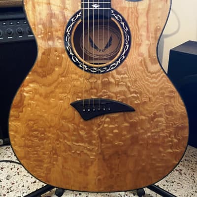 Dean EXQA GN Exotica Quilt Ash w APHEX preamp for sale