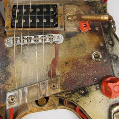 Tony Cochran Guitars Custom #11 "MOD-U-LINE" electric guitar -  Distressed Multimedia image 4