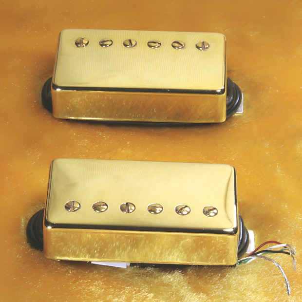 Lindy Fralin Pure P.A.F. Custom 5% OVER Pickup Set -GOLD Covers - 4 Cond. Leads Bild 1