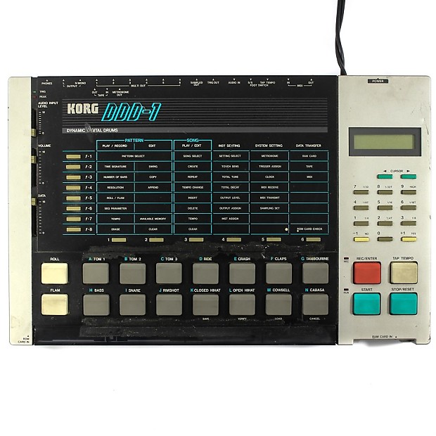Korg DDD 1 Drum Machine 4 Sound Cards